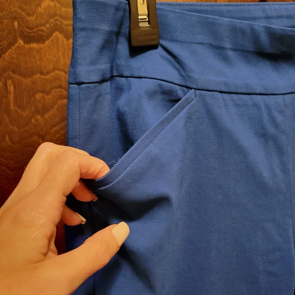 NWT Chico's Vibrant Blue Ankle Pants - Picture 3 of 11